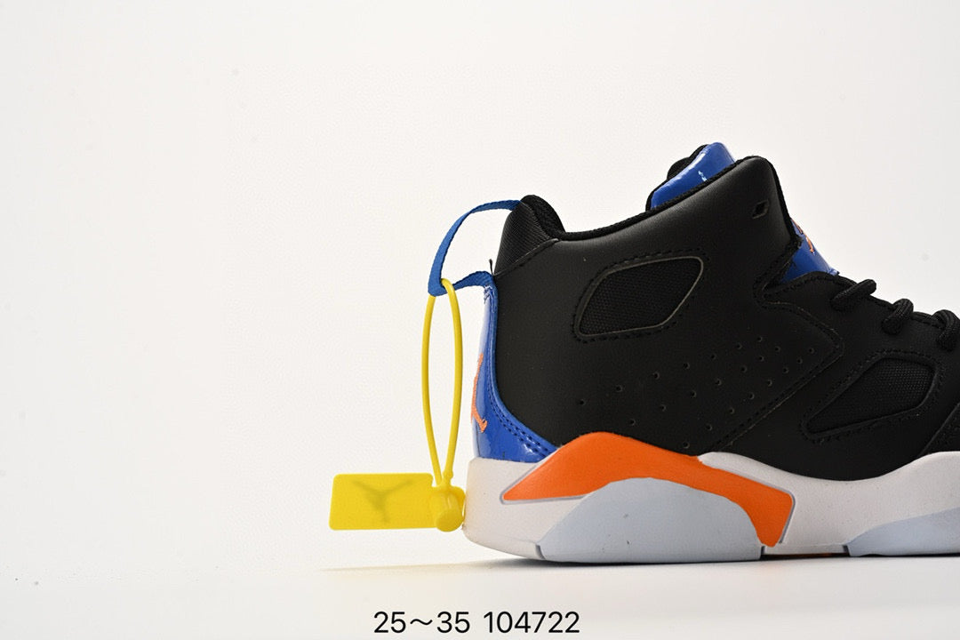 Jordan Fltclb91 series basketball shoes" black, orange, blue"