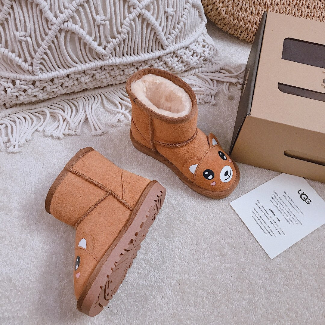UGG children's shoes cartoon series" brown"