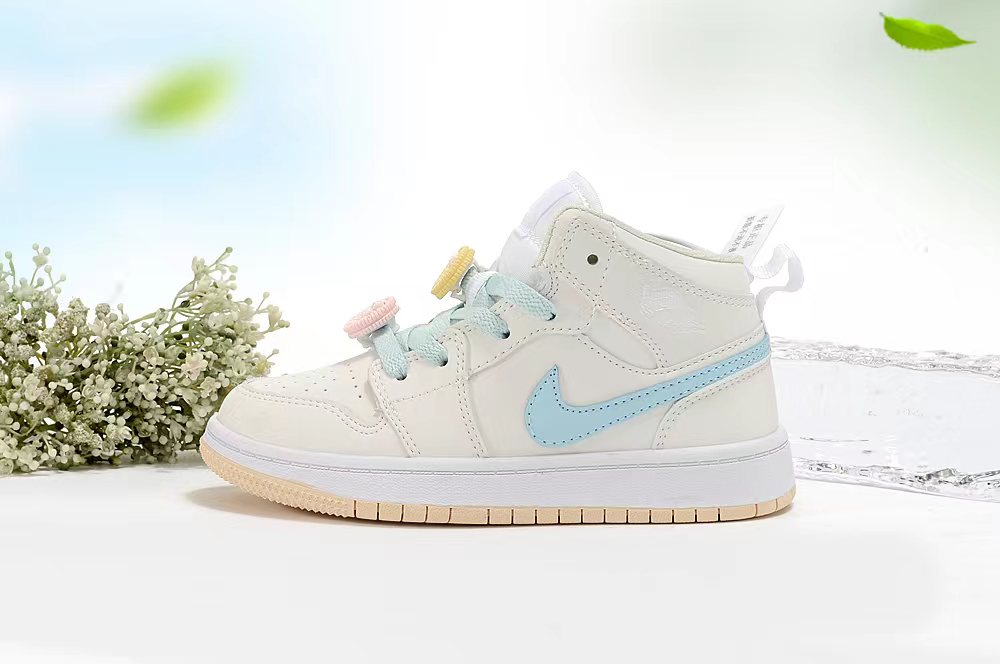 Joe 1AJ1 slip-on shoes for children" cream ,light blue"