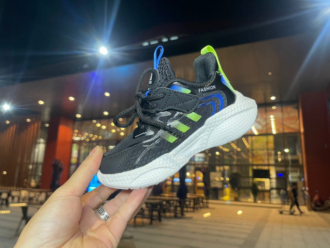 Adidas hollow running shoes" black"