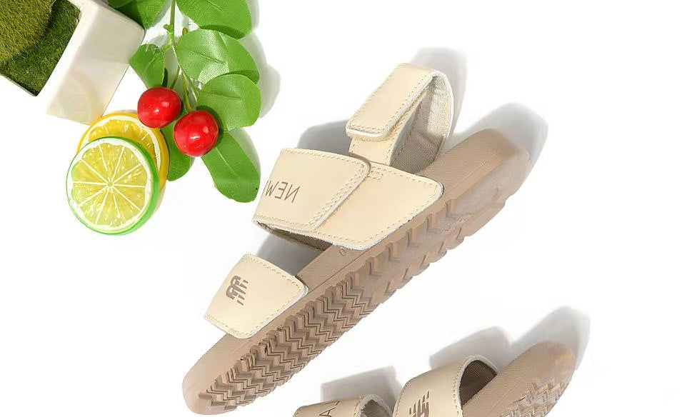 NB double bar sandals " beige"