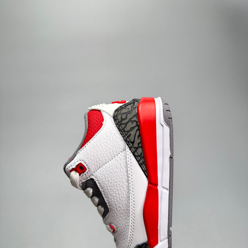 Jordan 3 children's shoes" white, red"