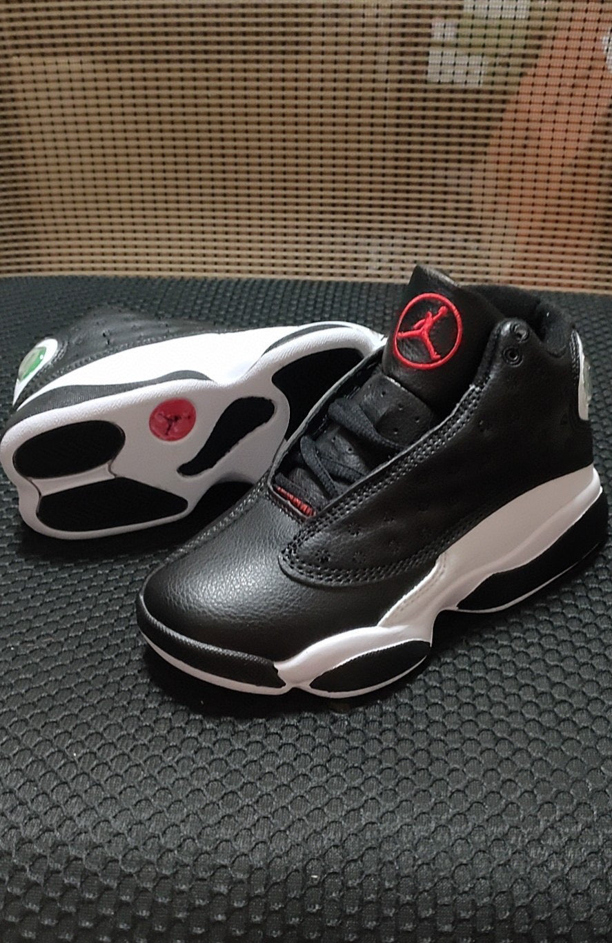 Joe 13 high top children's shoes" black, white"
