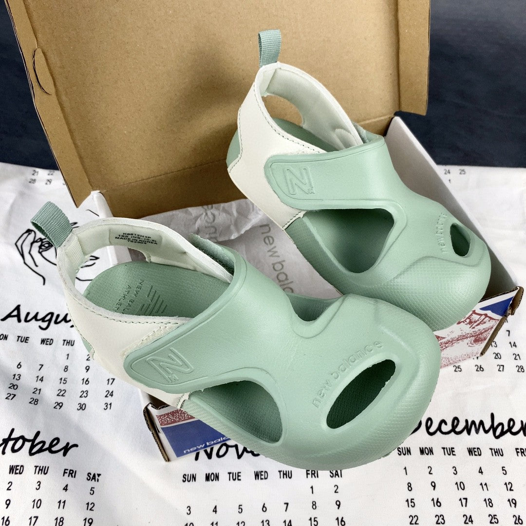NB airplane hole shoes" seafoam green"