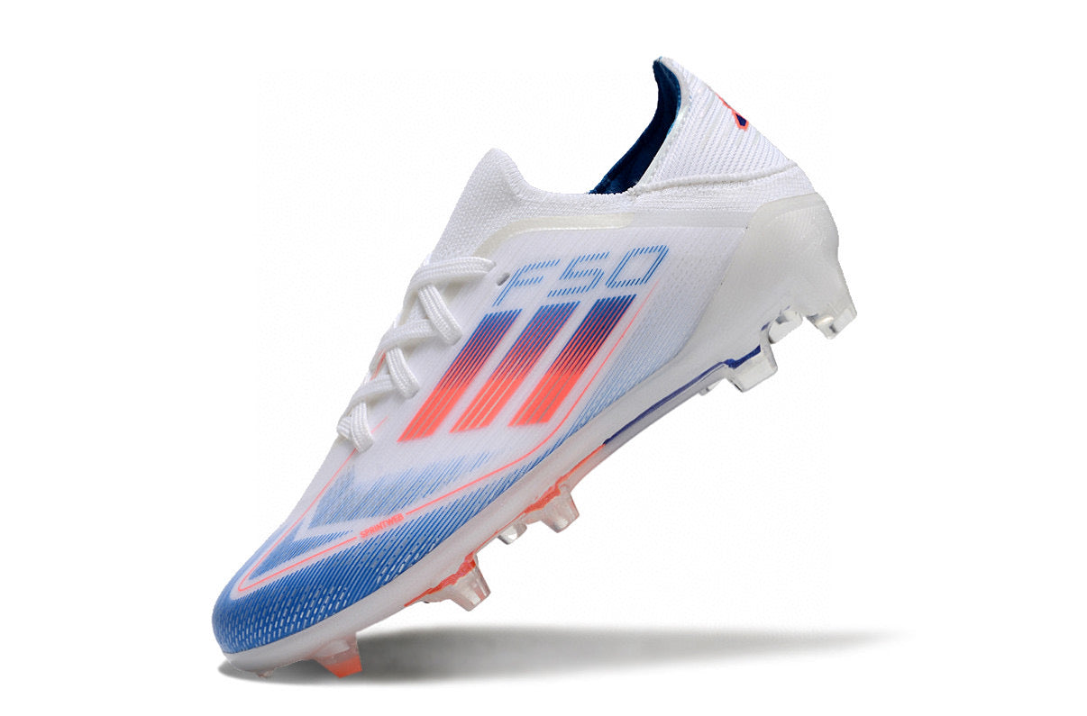 Adidas F50 knitted waterproof football shoes" white"