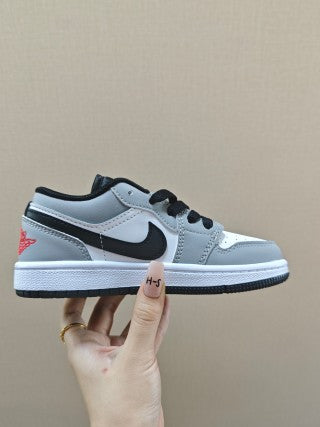 Qiao Yizhuan G version low-top children's lace-up sports shoes" gray"
