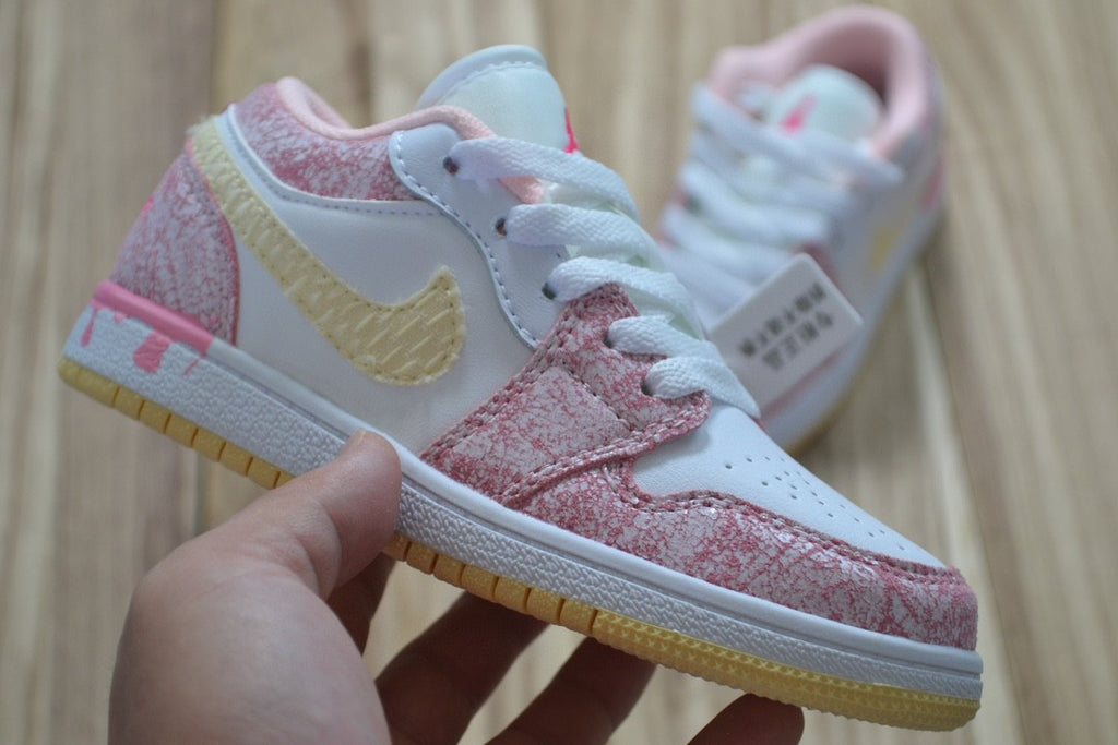 Qiaoyi low-top shoelaces" white, pink"