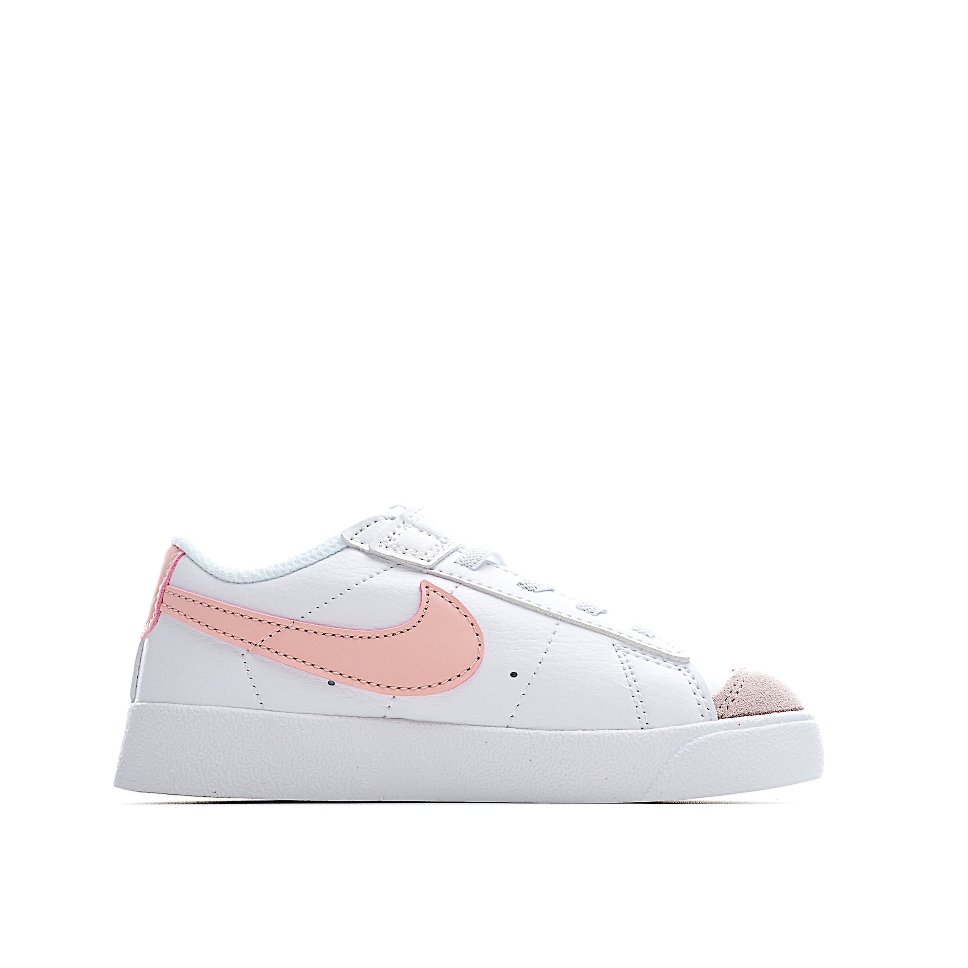 Trail Blazers Velcro Low-Top Kids Sneakers" white, pink"