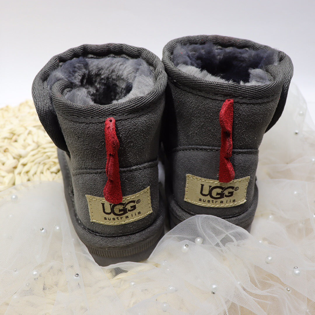 Ugg Velcro Dinosaur Children's Snow Boots" gray"