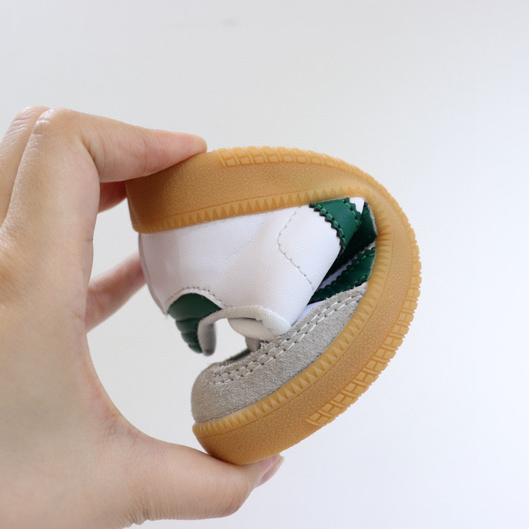 Adidas children's training shoes" white, green"
