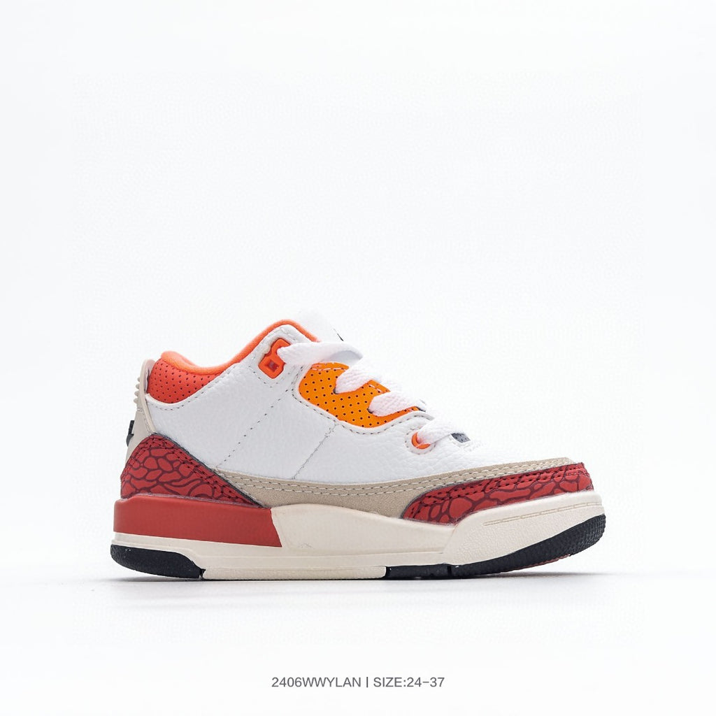Joe 3 children's shoes" white, orange, red"