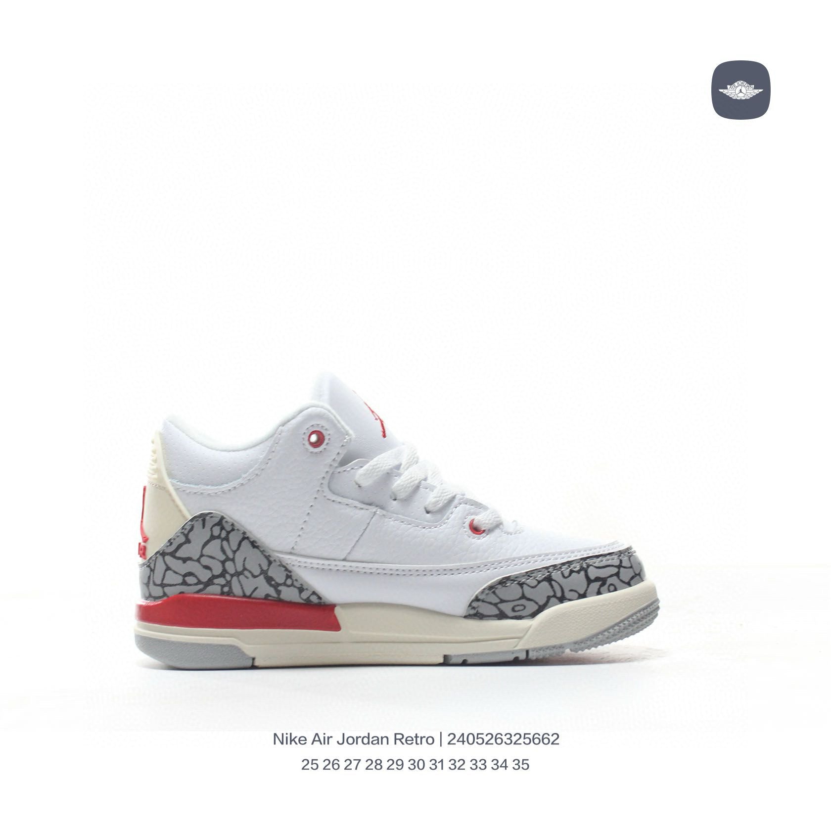 Joe 3" white, cream"
