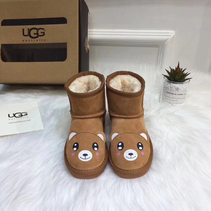 UGG children's shoes cartoon series" brown"