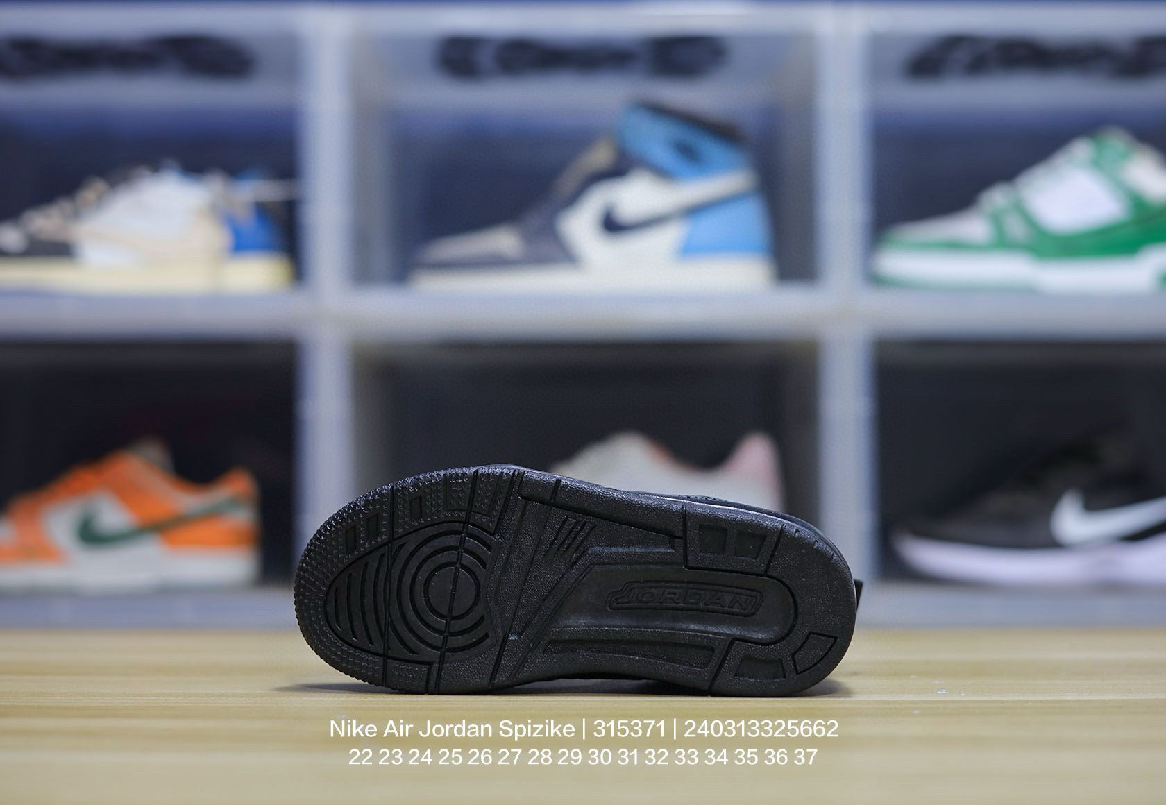 Jordan 3.5 3D Embossed Children's Shoes" black"
