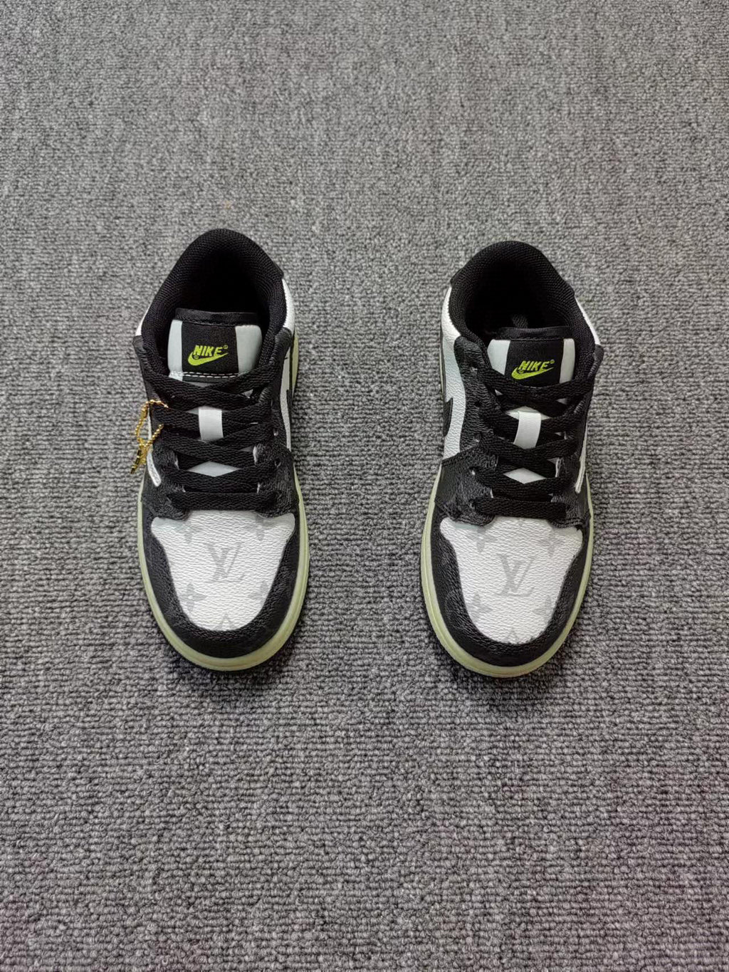 Joe 1 low-top hook LV joint sneakers "white, black"