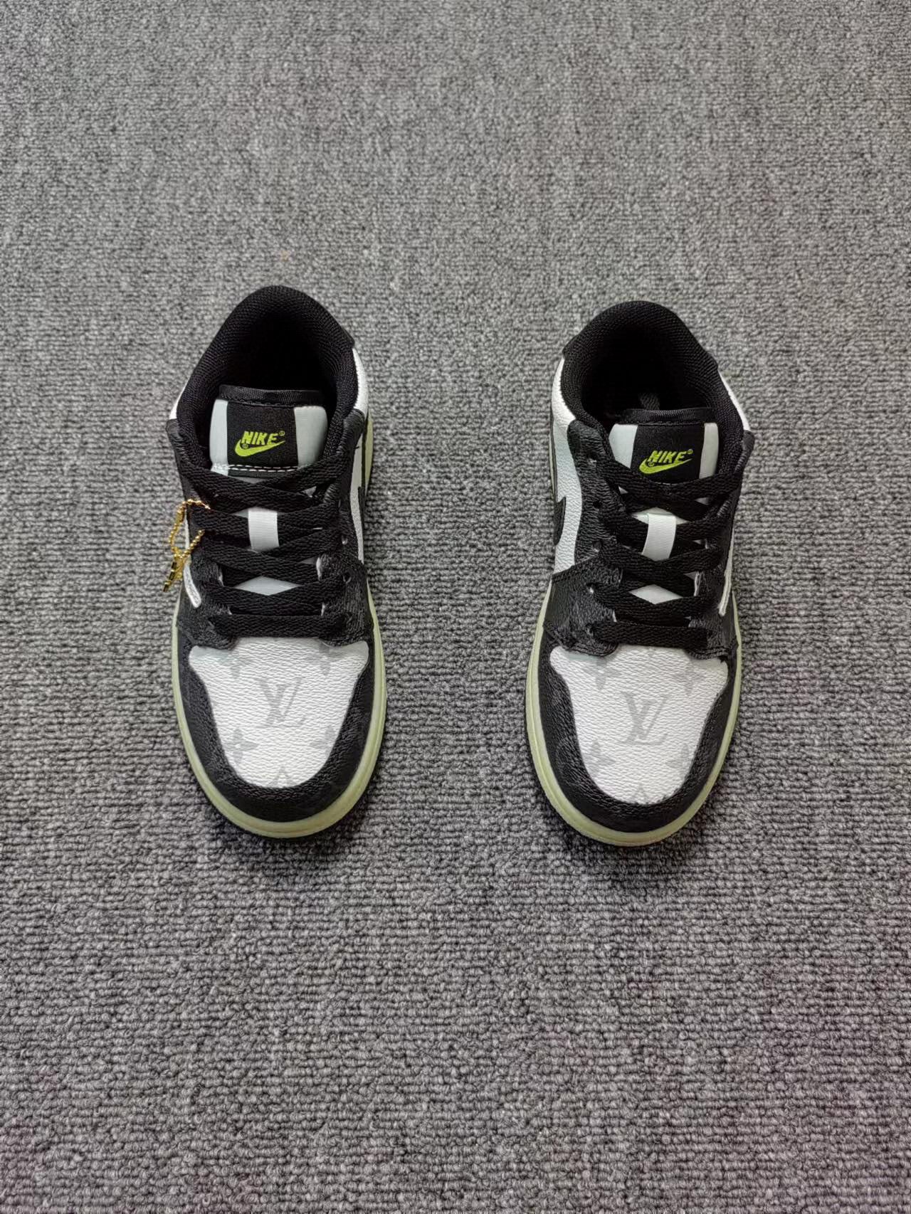 Joe 1 low-top hook LV joint sneakers "white, black"