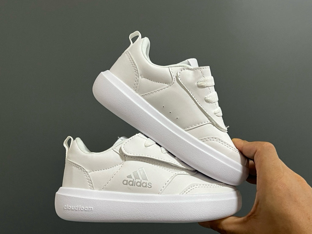 Adidas Little Dragon joint Velcro children's shoes" white"