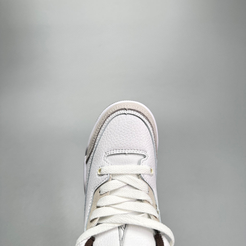 Jordan 3 children's shoes" white, light gray, dark brwon"