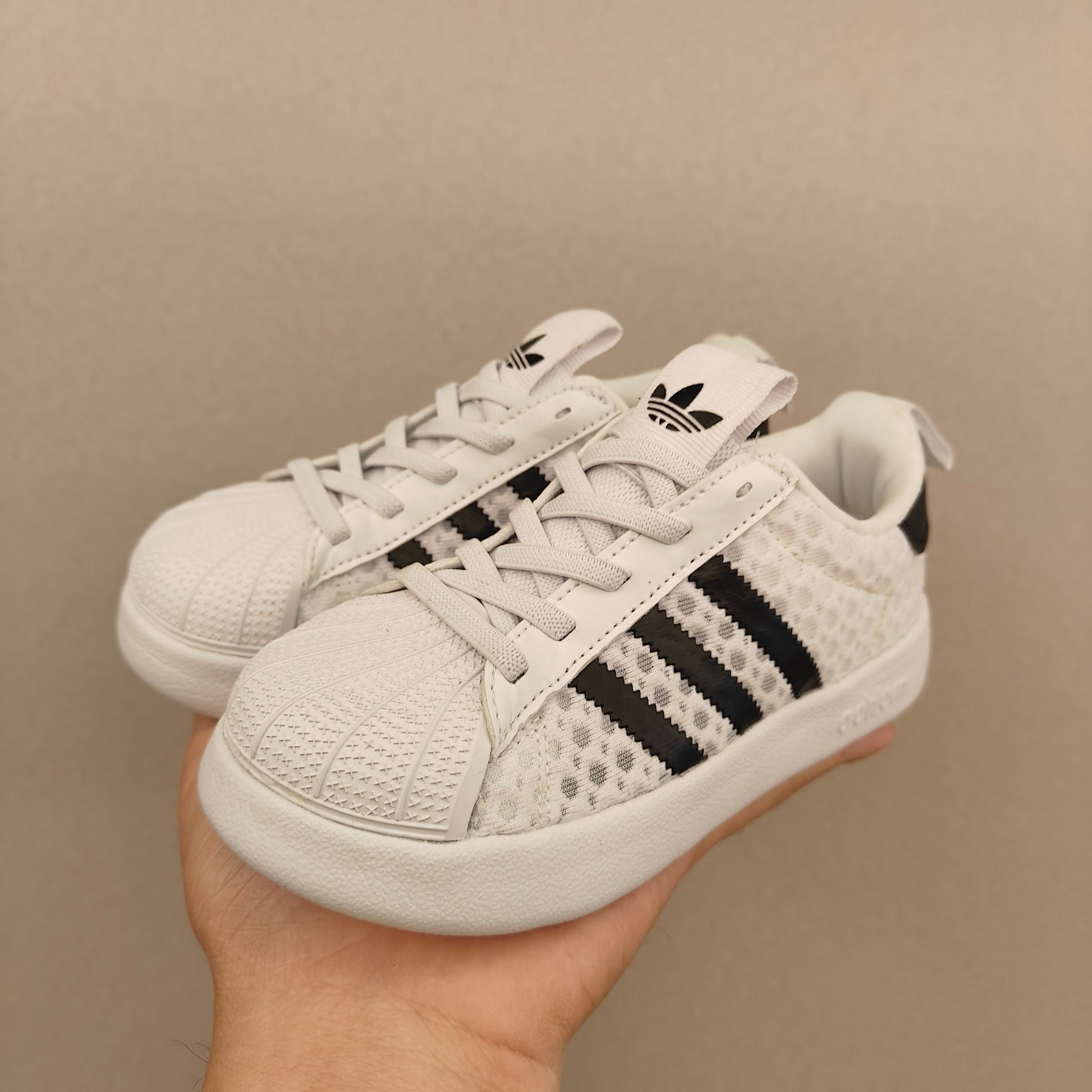 shell toe second generation" white"