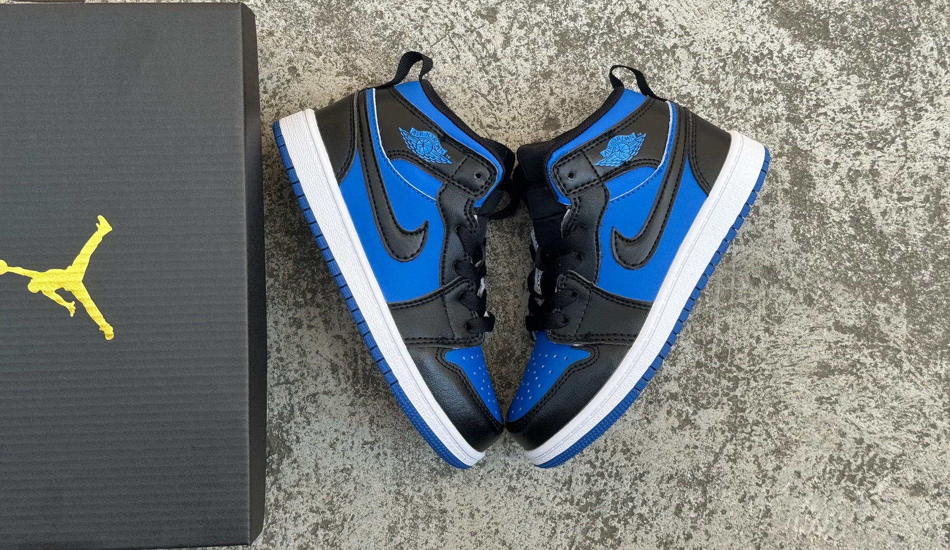 Joe 1 lace up" white, blue"