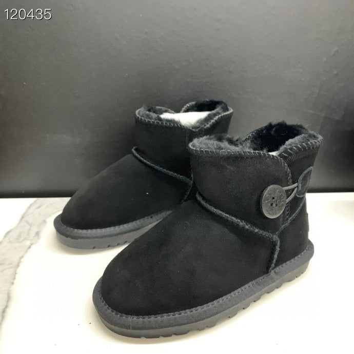 UGG mahogany buckle children's snow boots" black"