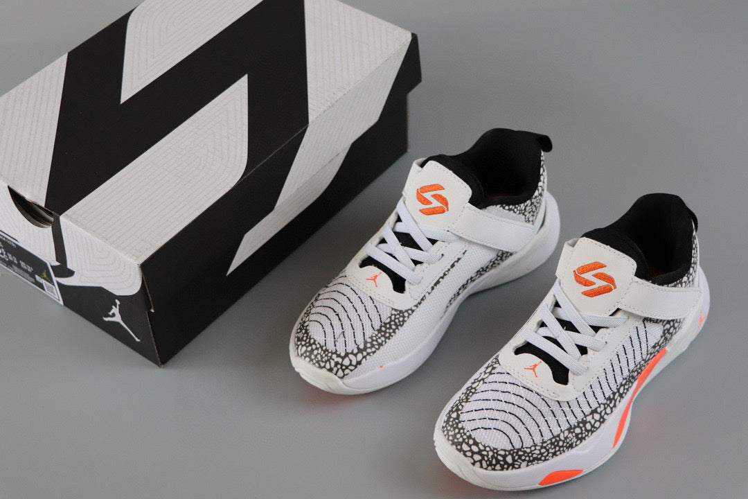 Jordan Doncic children's sports shoes" white, black"