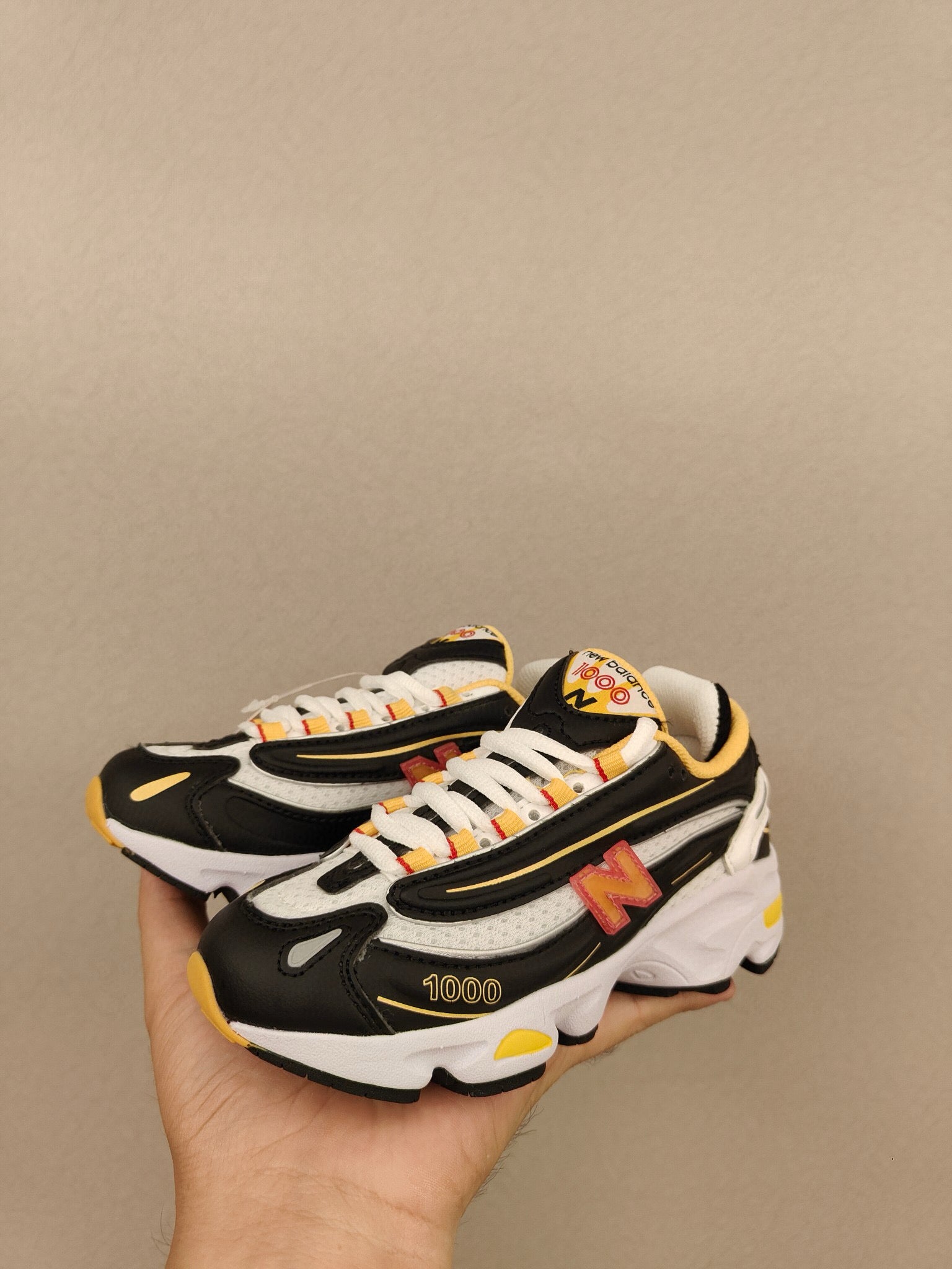 NB1000 lace-up children's shoes" white, black"