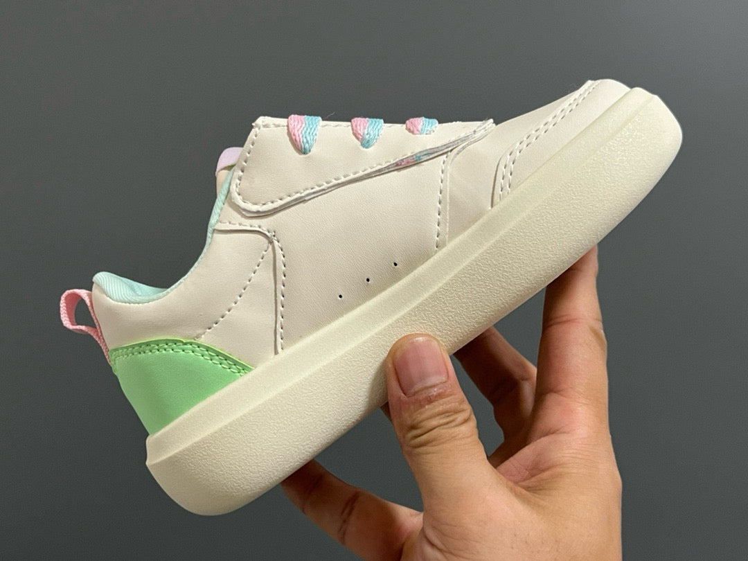 Adidas Little Dragon joint Velcro children's shoes" cream"