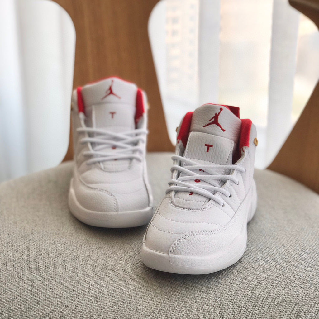 Joe 12 high quality children's shoe" white, red"