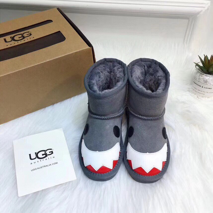 UGG children's shoes cartoon series" gray"