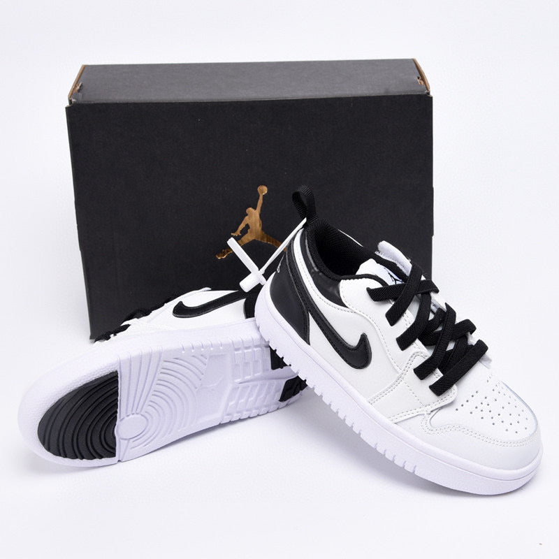 Joe 1 magic buckle children's shoes" white, black"