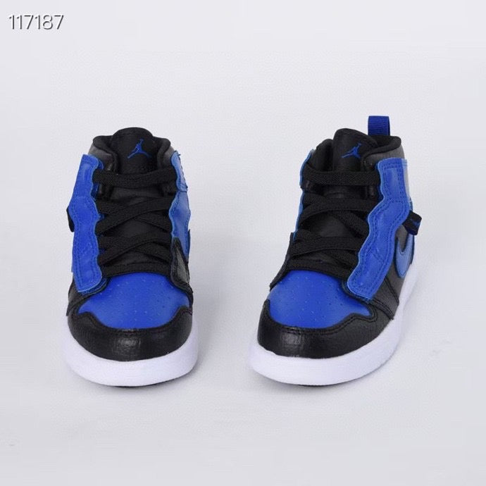Jordan high top elastic band" black, blue"