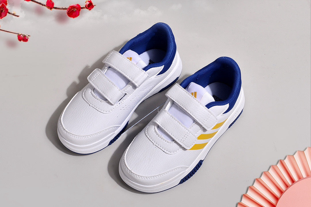 Adidas Velcro Sneakers" white, navy"