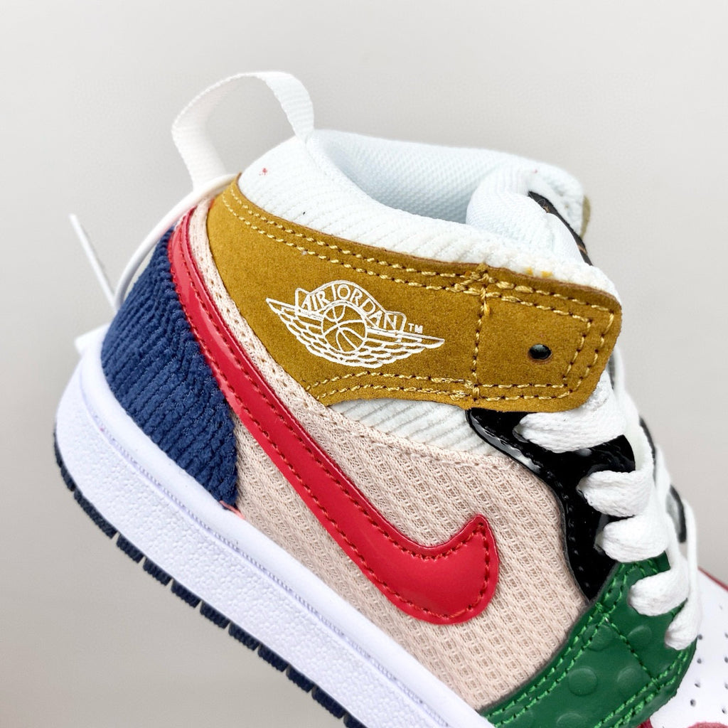 Joe 1 new color children's shoes" white, green, red"