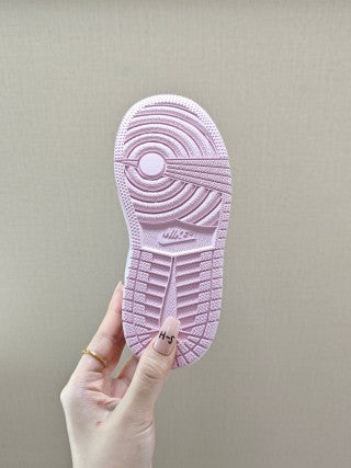 Qiao Yizhuan G version low-top children's lace-up sports shoes" pink"