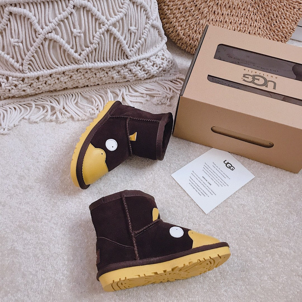 UGG children's shoes cartoon series" dark brown"