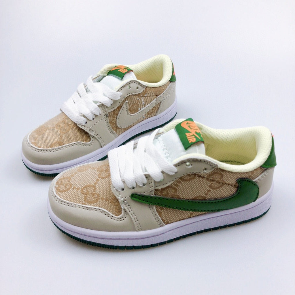 Jordan low-top reverse hook black warrior" beige, green'