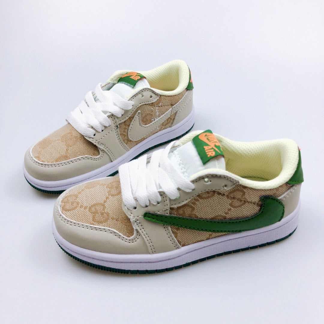 Jordan low-top reverse hook black warrior" beige, green'