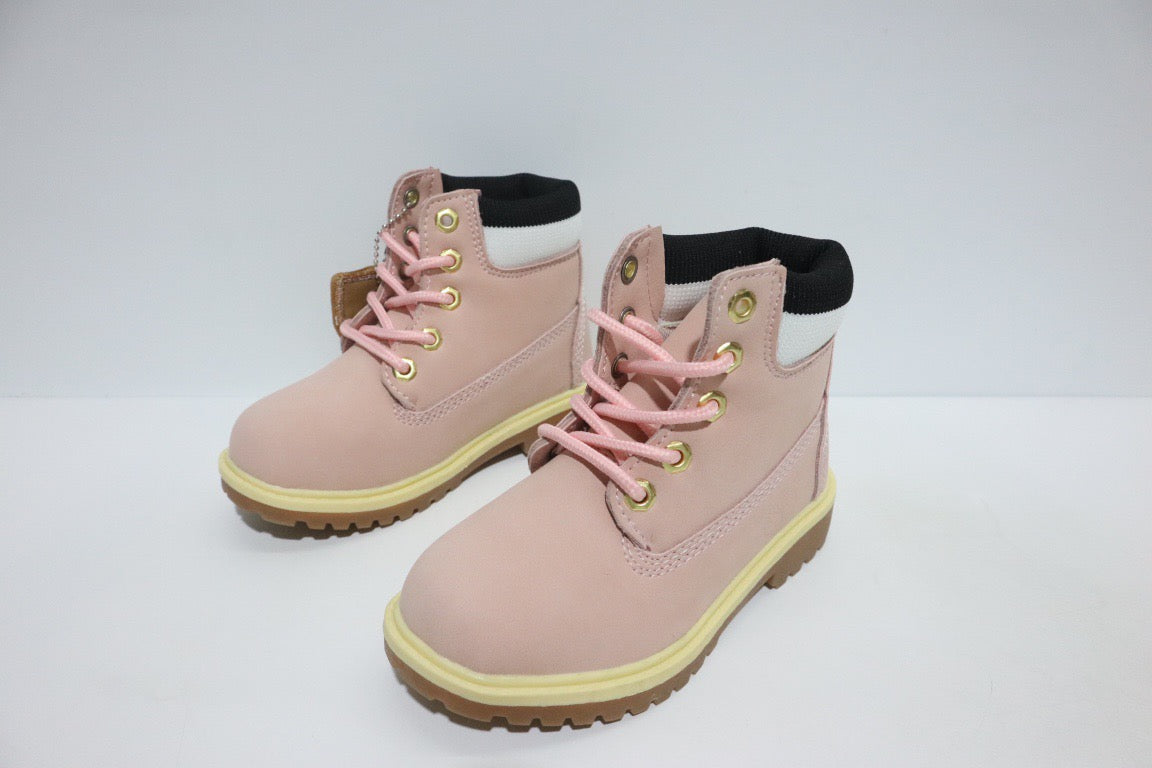 Timberland knitted children's work boots" pink"