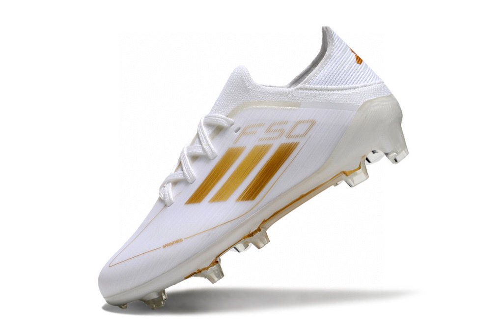 Adidas F50 knitted waterproof football shoes" white"