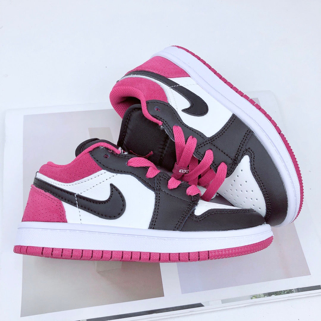 Joe 1 low-top elastic buckle parent-child shoe" pink"
