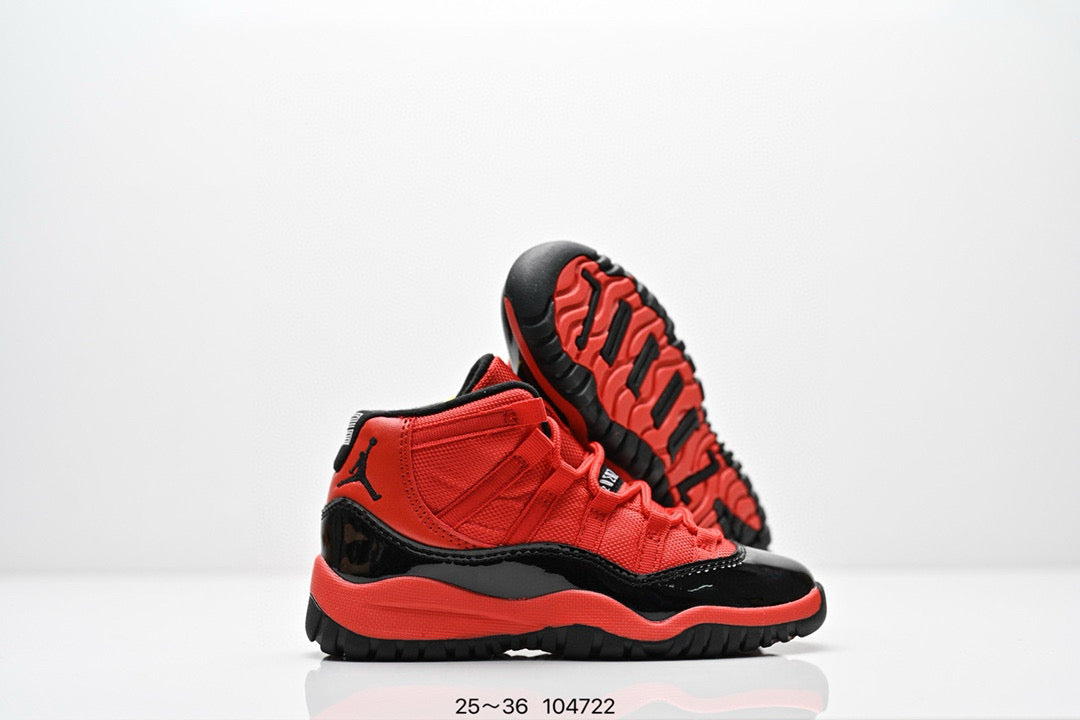 Joe 11 high-top high-quality children's shoes" basketball" red"