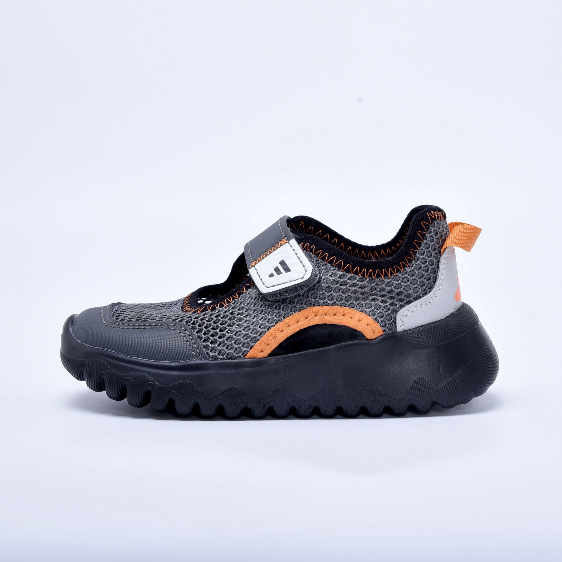 Adidas mesh single buckle sandals "black"