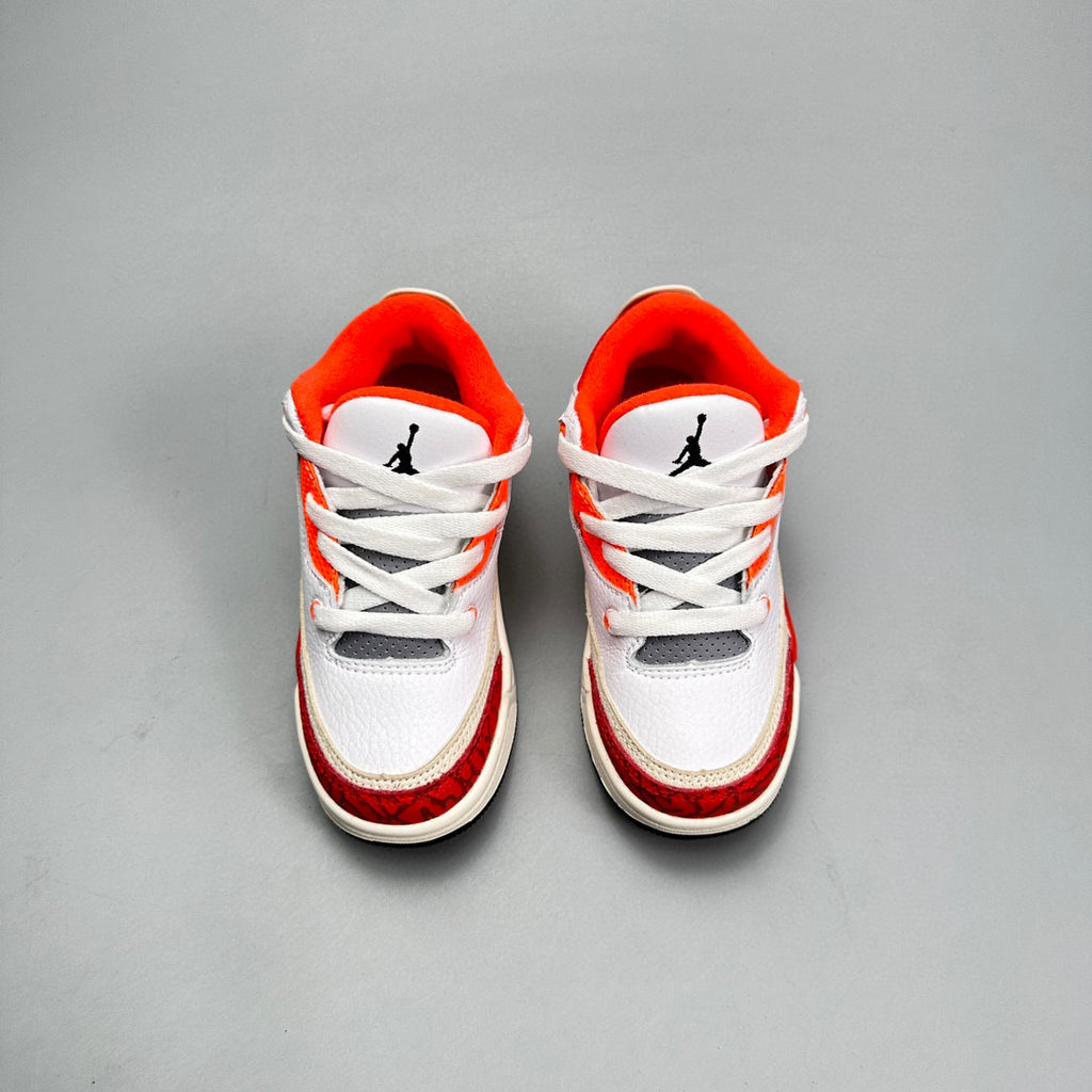 Jordan 3 children's shoes" white, red"