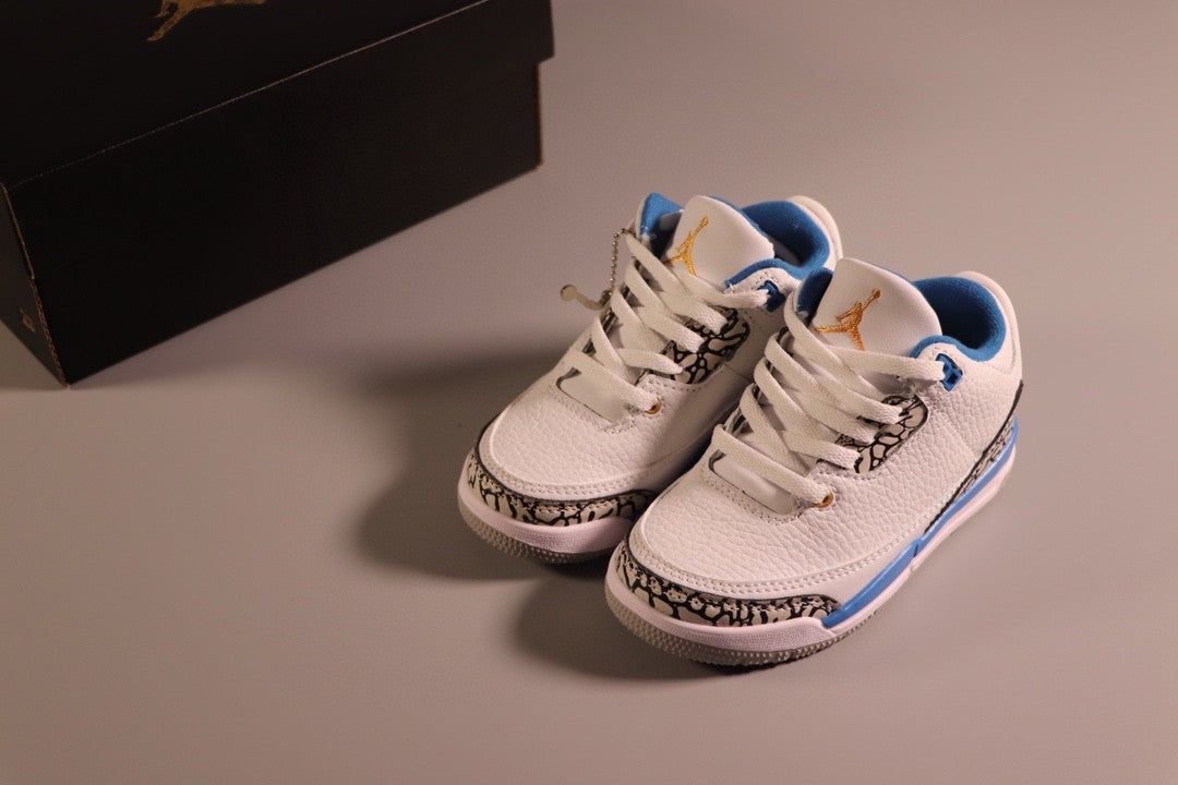 Jordan AJ3 children's shoes" white, blue"