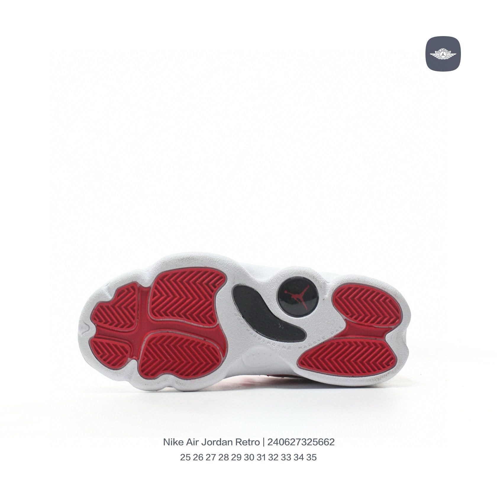 AJ13-1/split leather'  white, red"