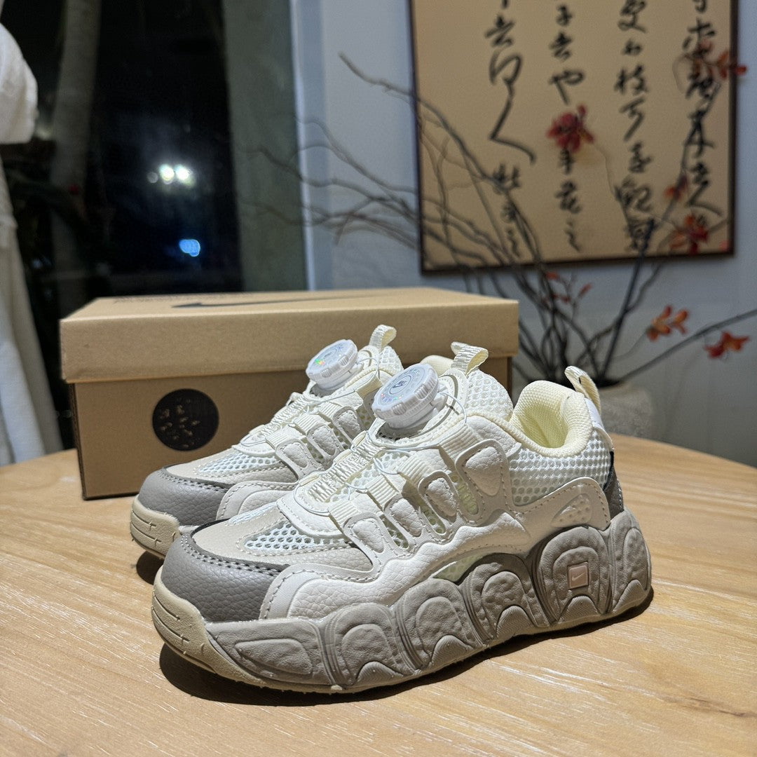 Nike Croissant Hollow Breathable Mesh" white, gray, cream"