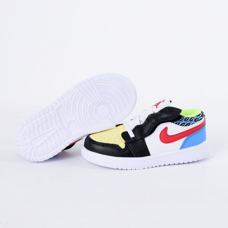 Jordan low top elastic band" white, black, blue, red, yellow"