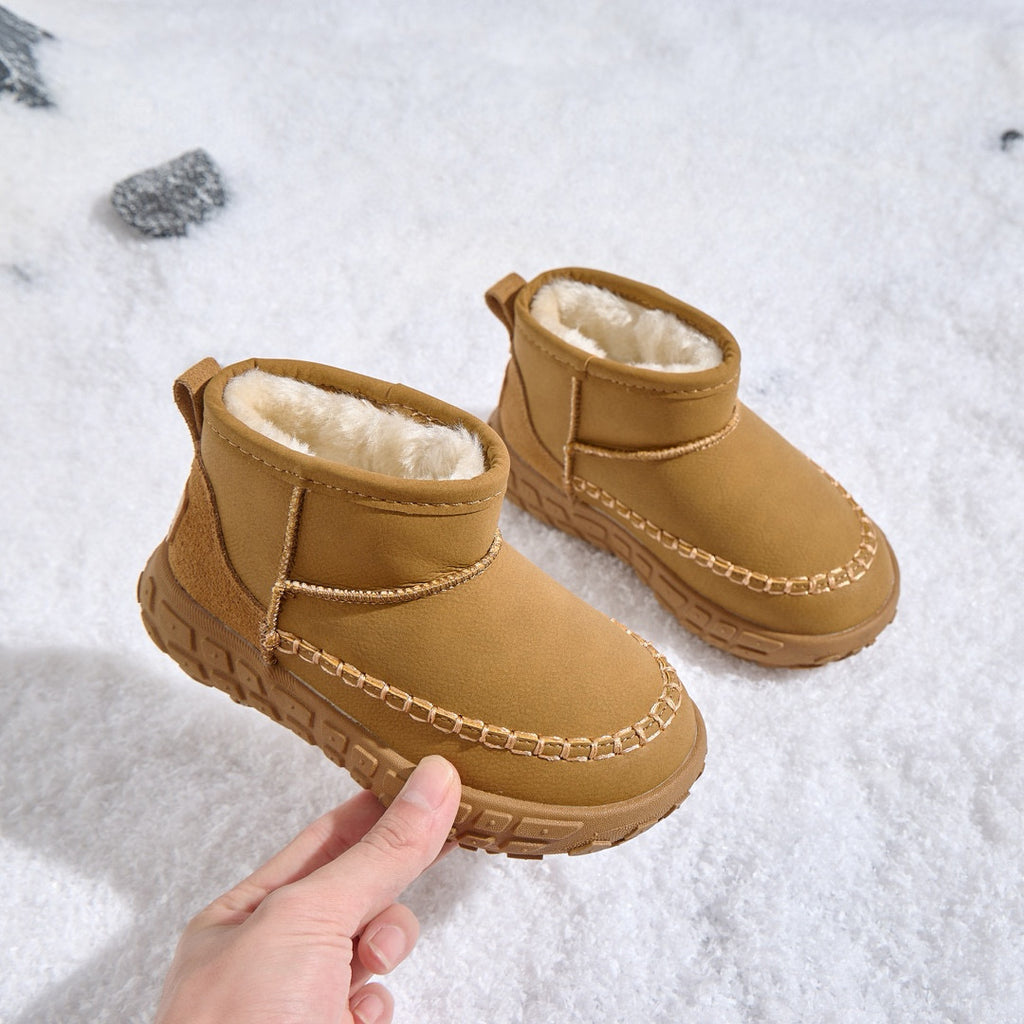 U-GG tire bottom snow boots" camel"