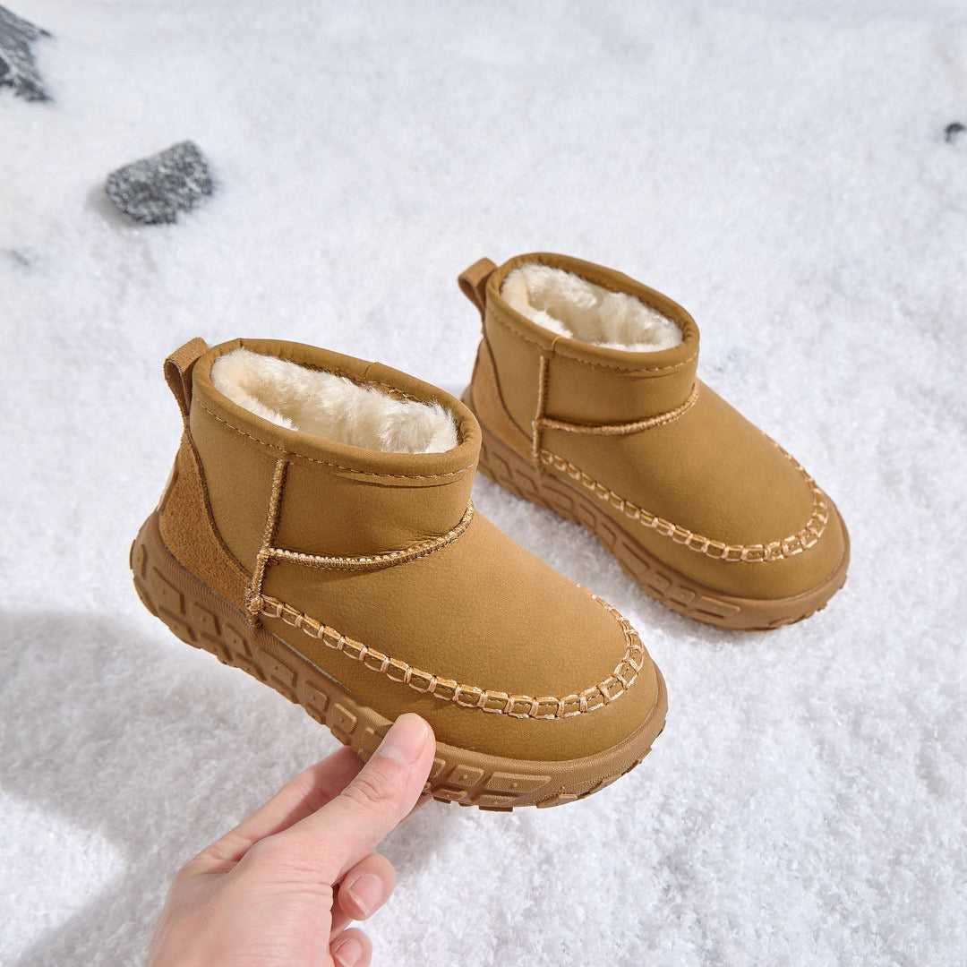 U-GG tire bottom snow boots" camel"